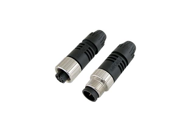 Solder type M12 connector M12A-S Series (M12/M8 Accessories)