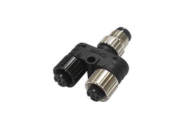 2-signal branch/convert connector Y12W Series (M12/M8 Accessories)