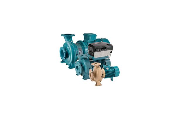 Close coupled centrifugal pumps with threaded ports