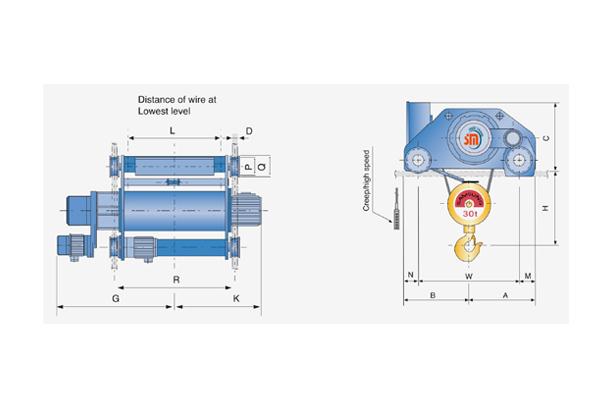 Wire Rope Hoist (Creep Type)