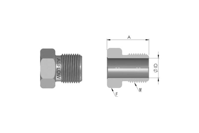 HVCR Male Nut