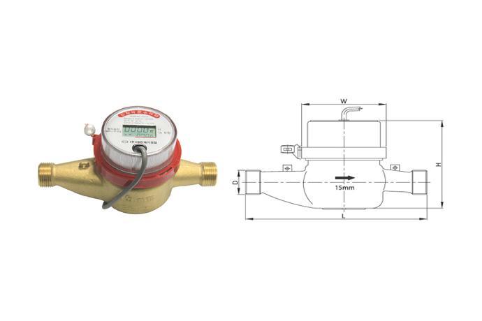 Digital Remote Control-type Hot Water Gauge (Double-jet)