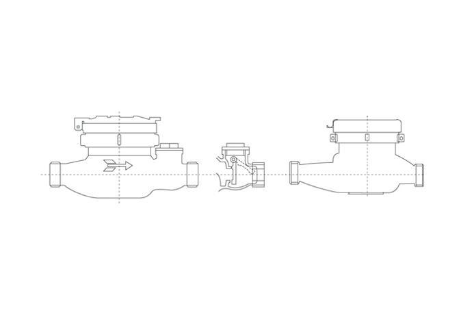 High-precision Backflow-preventive Dry-type Water Gauge