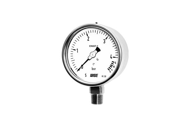 Euro gauge Safety pattern type overpressure protection pressure gauge (Bourdon Tube)