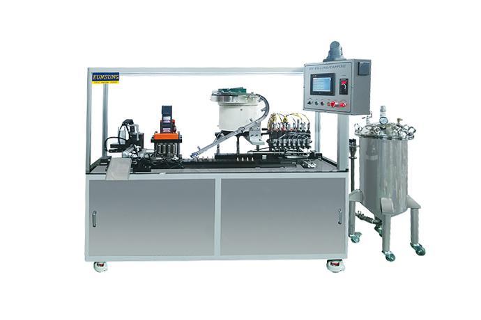 Bottle sample filling capping machine