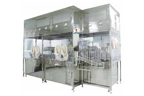 Mass-production filling and sealing machine