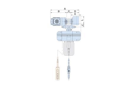 Motor driven trolley type Chain hoist
