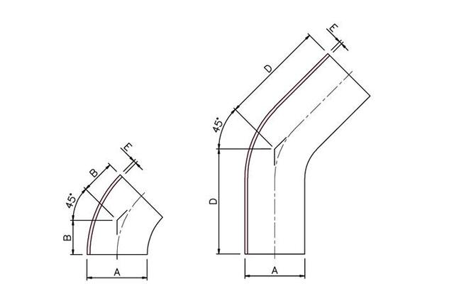 Weld Fittings - 45° Elbow -W-
