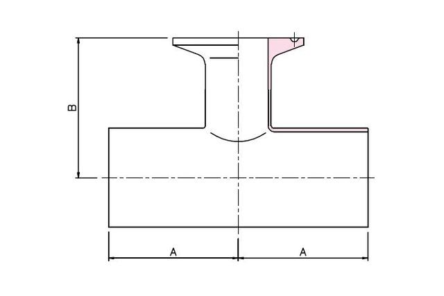 Weld Fittings - Reducing Tee -WFW-