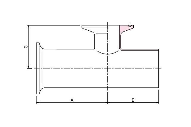 Weld Fittings - Low Neck Reducing Tee -FFW-