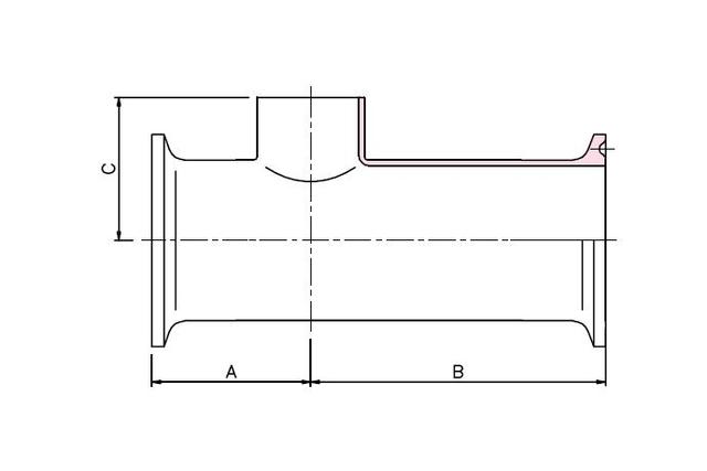 Weld Fittings - Low Neck Reducing Tee -FWF-
