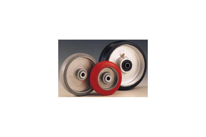 Rubber / P.U Tread Aluminum Center Wheels