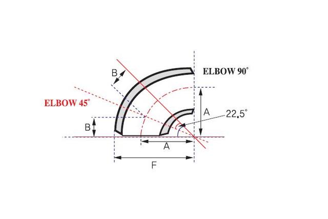 45˚ Elbow(Short)