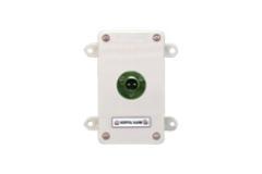 Receptacle for portable push button