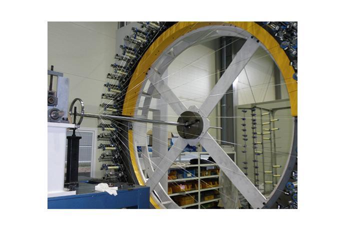 2D Braiding Machine for Structural Composite Preform